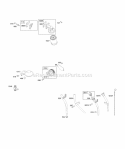 Lubrication Diagram and Parts List for 303442-0023-01  Briggs and Stratton Engine